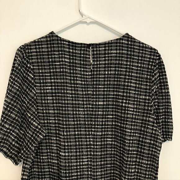 CITY CHIC Plus Size VANITY XS Little Miss Dress Black Checkered Plaid Mini Shift - Picture 11 of 12